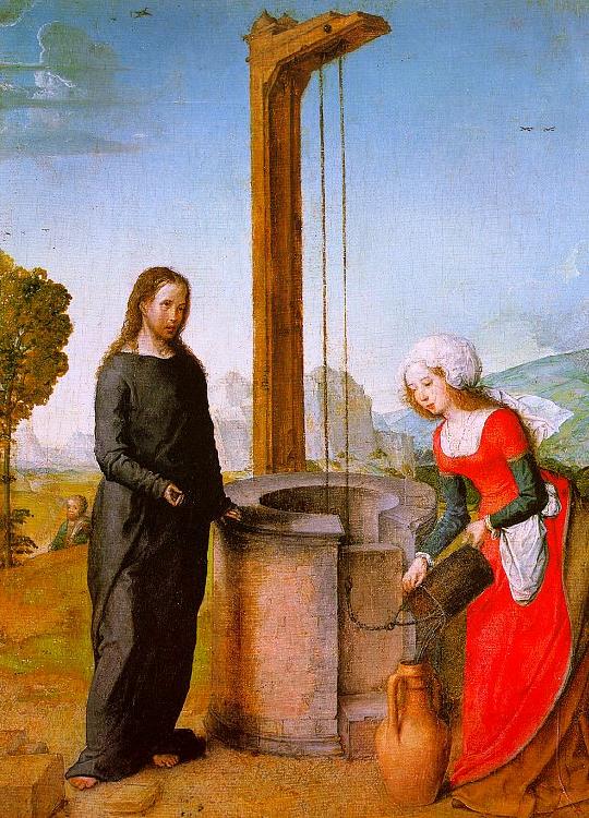Juan de Flandes Christ and the Woman of Samaria China oil painting art
